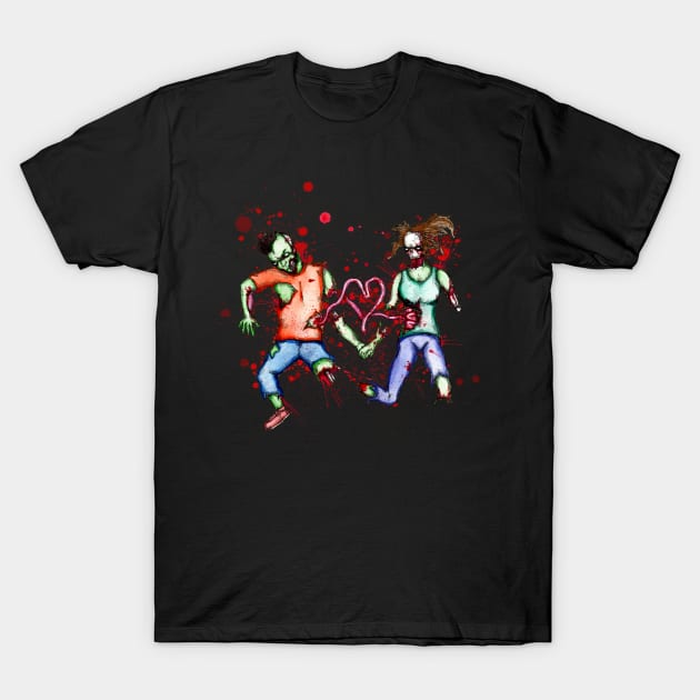 Zombie Love T-Shirt by LVBart